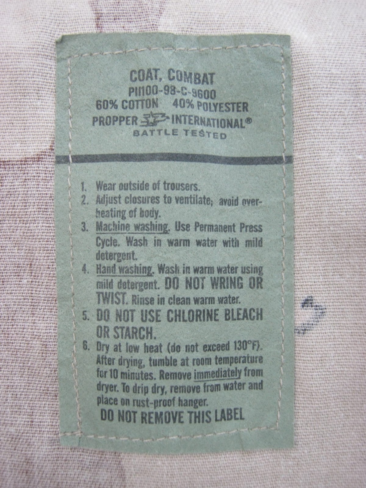 เสื้อทหารสหรัฐลายหกสี