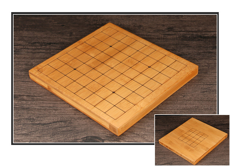 กระดานหมากล้อมไม้ไผ่ 9 เส้น