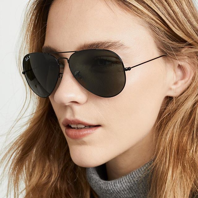 RayBan RB3025 002/58 Size 58 AVIATOR LARGE METAL polarize