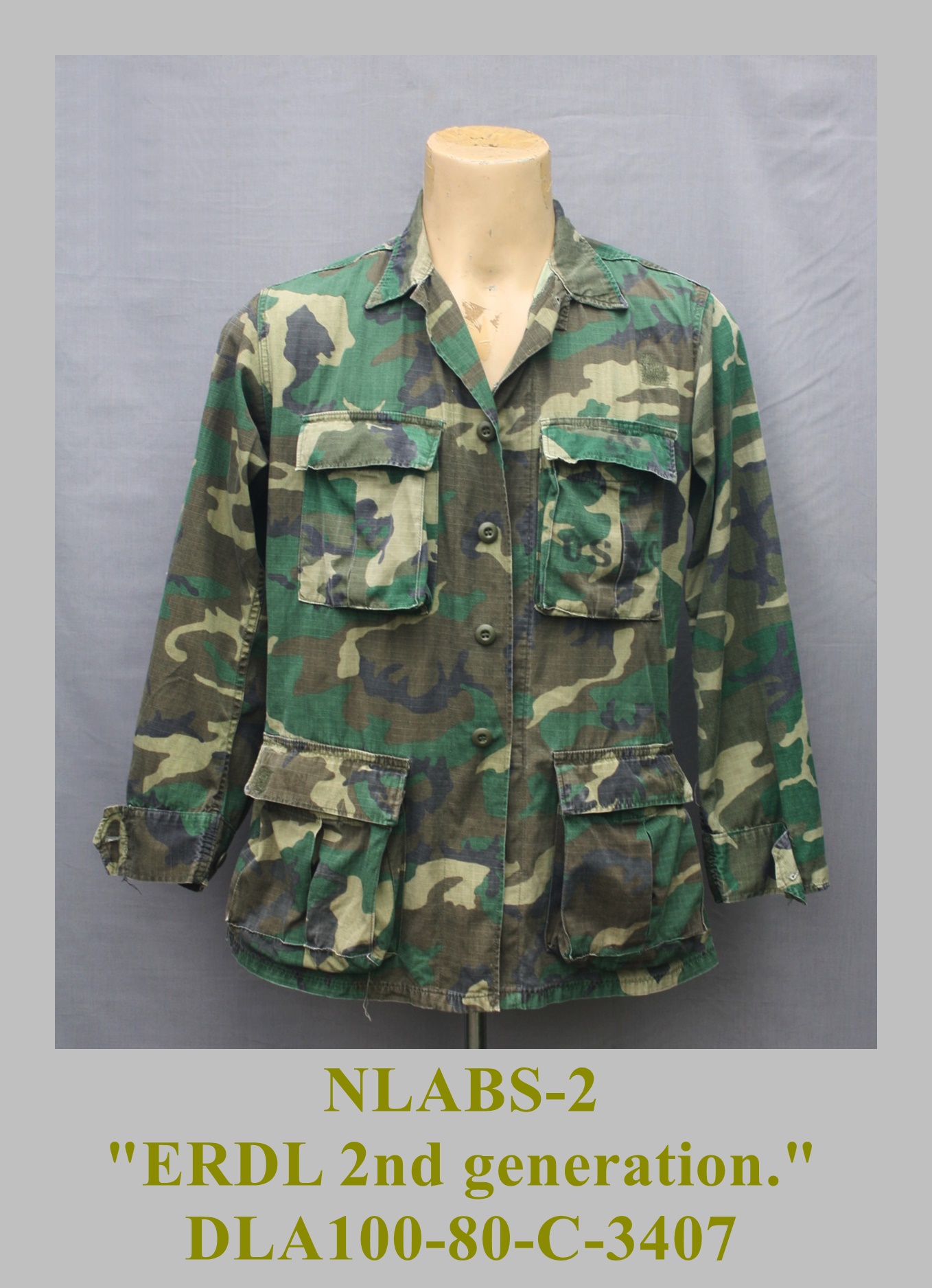 เสื้อทหารสหรัฐลาย "ERDL 2nd generation."