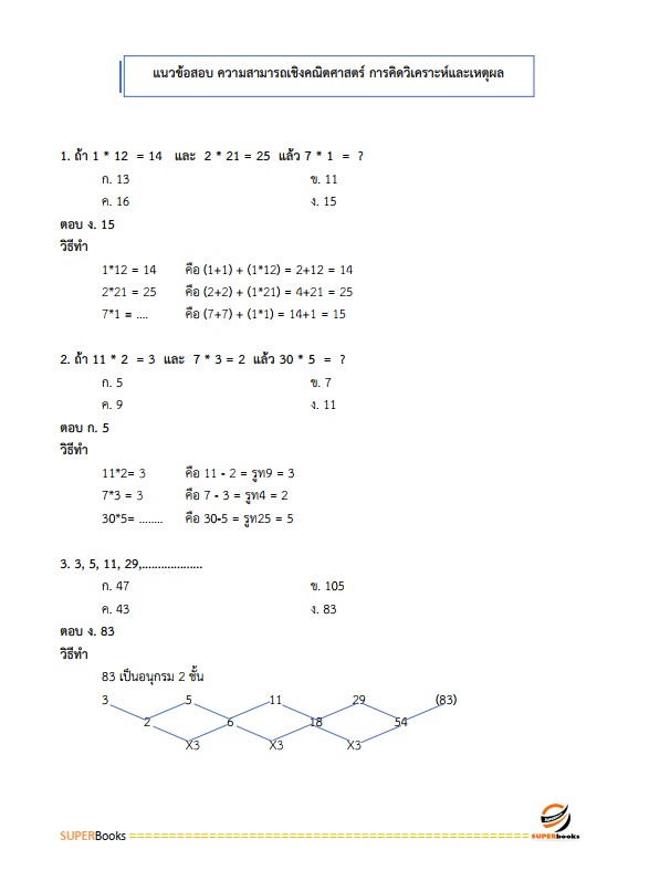 แนวข้อสอบ นักวิชาการพัสดุปฏิบัติการ กรมส่งเสริมการปกครองท้องถิ่น