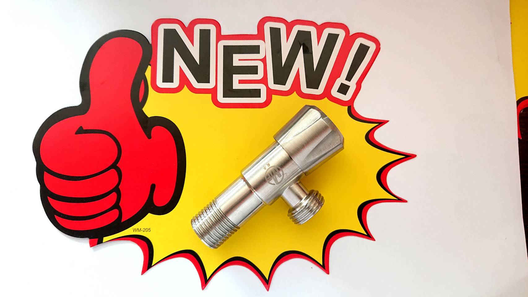 วาล์วฝักบัว 4หุน ฝังกำแพง สต๊อปวาล์ว วาล์วเปิด-ปิดน้ำ ก๊อกน้ำสแตนเลส SUS 304