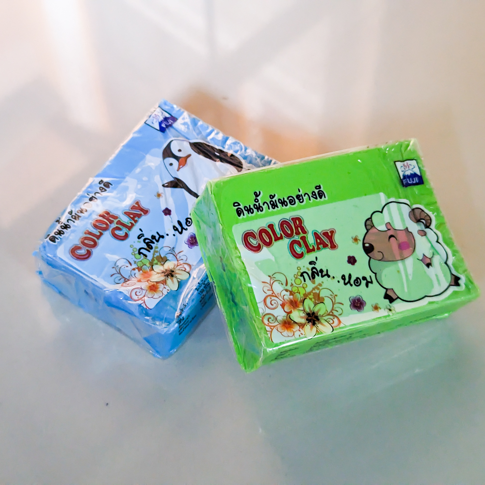 ดินน้ำมัน FUJI ปลอดภัย ไร้สารพิษ 150 กรัม ก้อนเล็ก สำหรับเด็ก 3 ปีขึ้นไป NON-TOXIC Color Clay