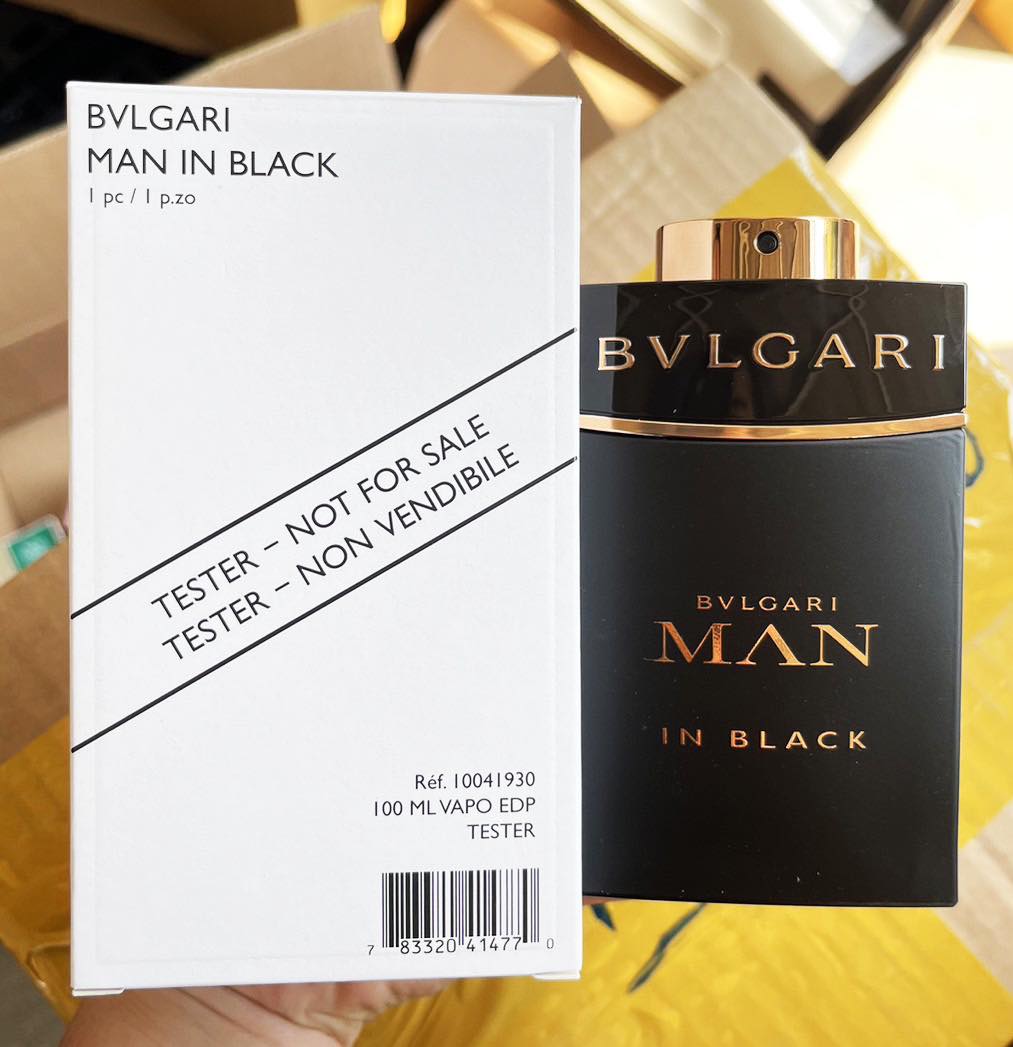 กล่องเทสเตอร์ BVLGARI Man in Black EDP 100ml. ของแท้