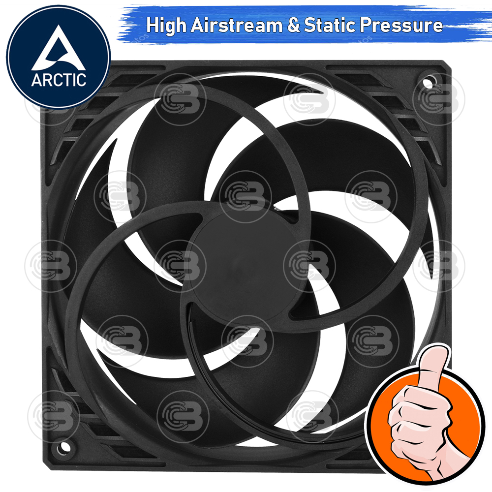 [CoolBlasterThai] ARCTIC P14 PWM PST BLACK (140 mm.) X5 Value Pack PC Fan Case ประกัน 6 ปี