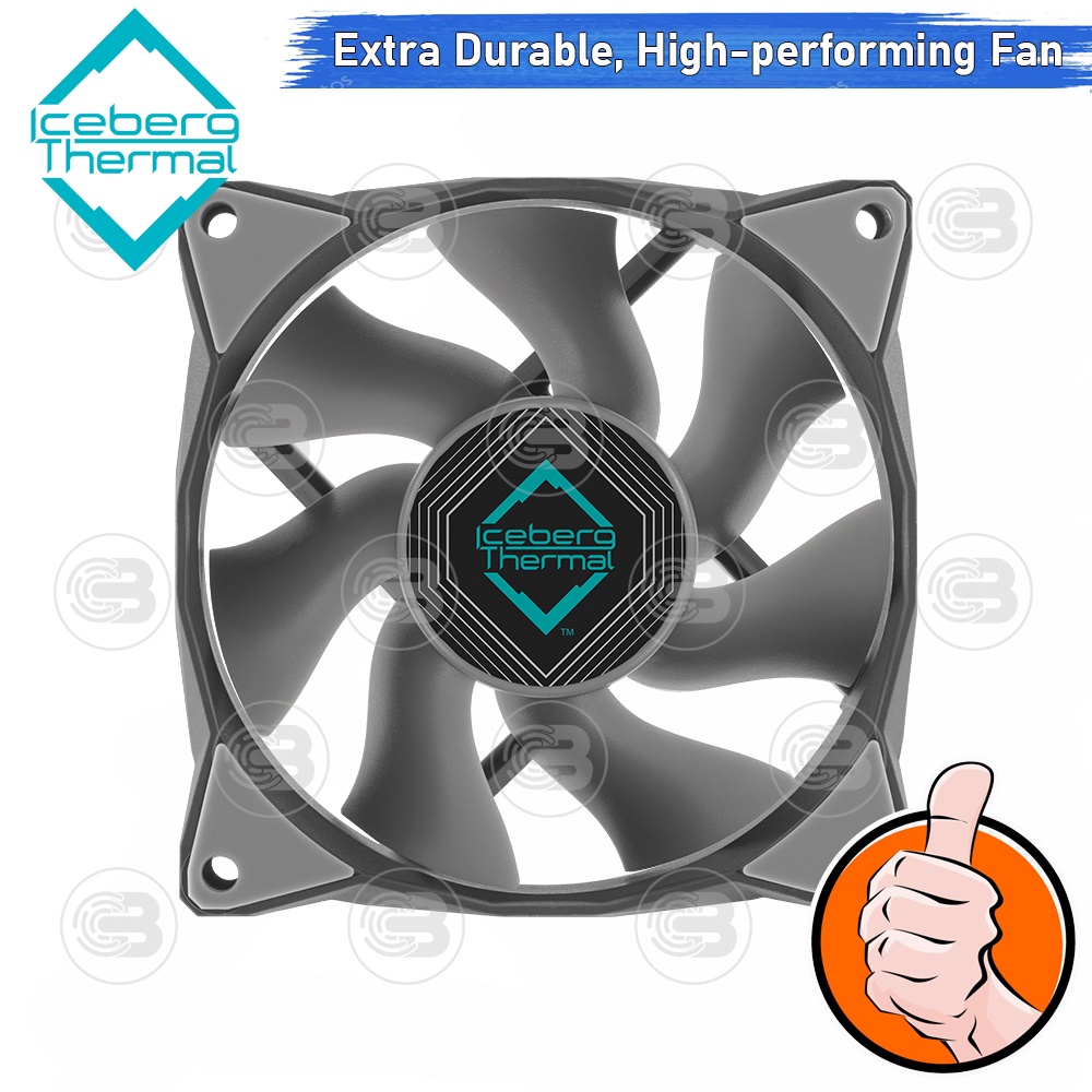 [CoolBlasterThai] Iceberg Thermal IceGALE Xtra 80 Gray Fan Case (size 80 mm.) ประกัน 6 ปี