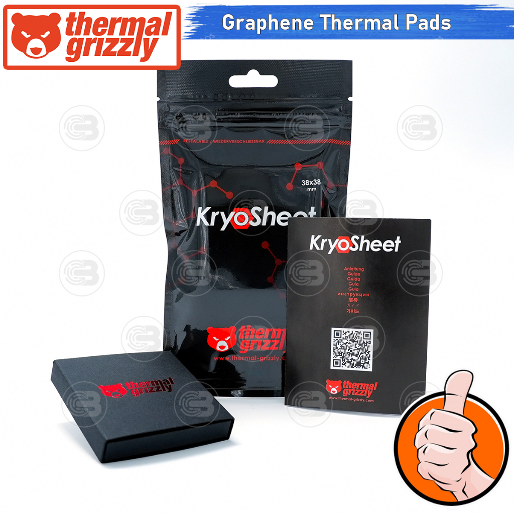 [CoolBlasterThai] Thermal Grizzly KryoSheet Graphene Thermal Pad 38x38x0.2 mm.