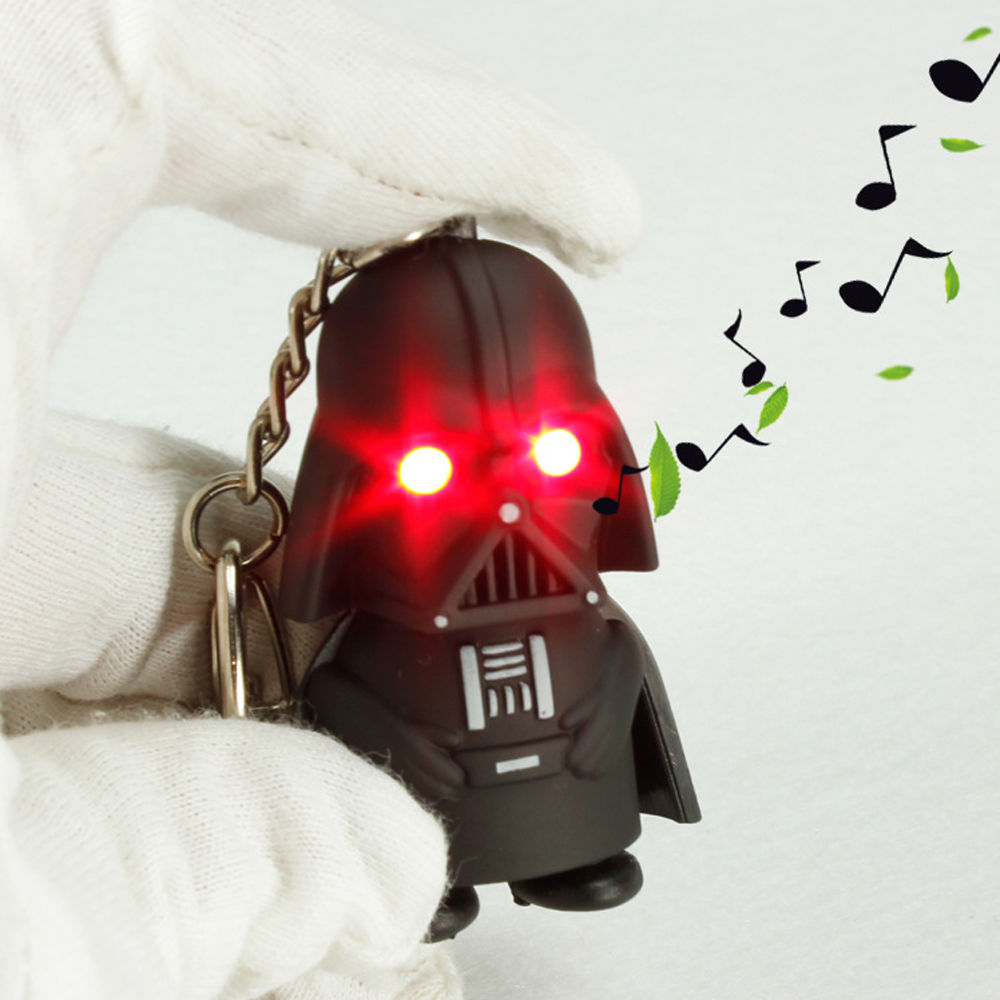พวงกุญแจ Darth Vader มีเสียง เปิดไฟได้ ไฟสีแดง - Star Wars Keychain