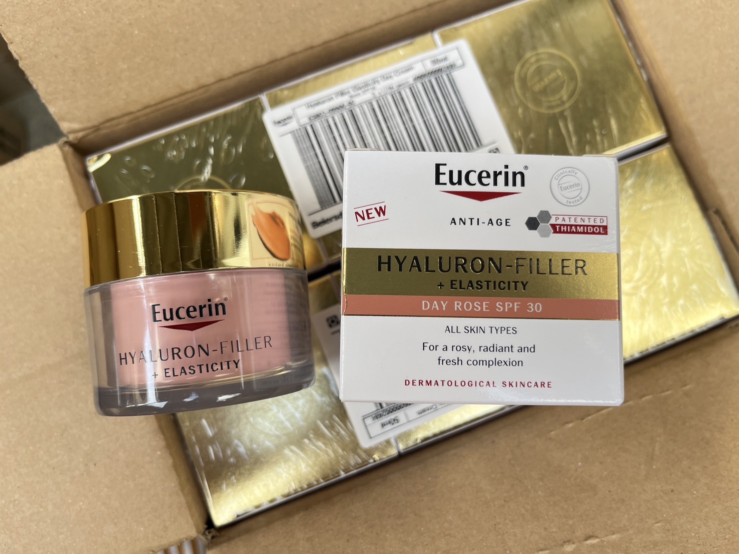 ครีมกลางวัน Eucerin Hyaluron-Filler + Elasticity Day Rose SPF30 50ml.
