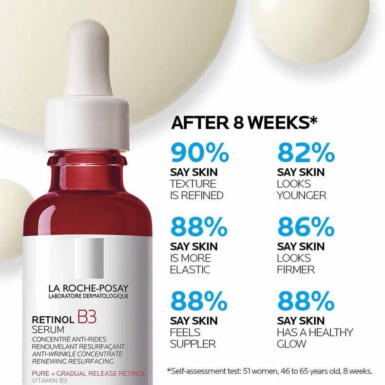La Roche-Posay Retinol B3 Serum 30ml. เซรั่มลดเลือนริ้วรอยร่องลึก