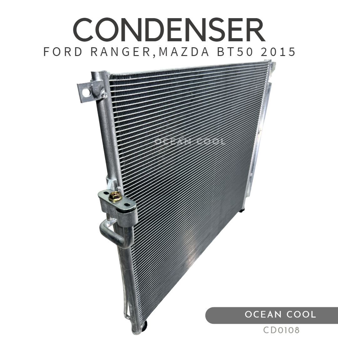 แผงแอร์ ฟอร์ด เรนเจอร์ , มาสด้า บีที50 โปร 2015 - ปัจจุบัน CD0108 CONDENSER FORD RANGER MAZDA BT50 PRO คอยล์ร้อน ฟอร์ด เรนเจอร์,มาสด้า ธันเดอร์ บีที50 โปร รังผึ้ง