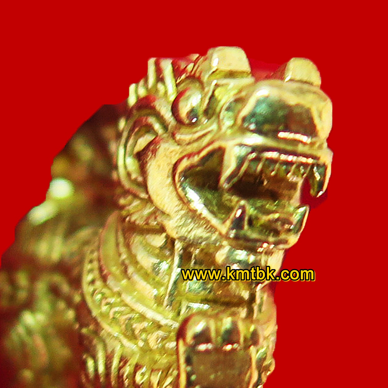 สิงห์ วัดบางพระ (หลวงพ่อเปิ่น) จ.นครปฐม เนื้อทองระฆัง ขนาดพกพา ของแท้จากวัด