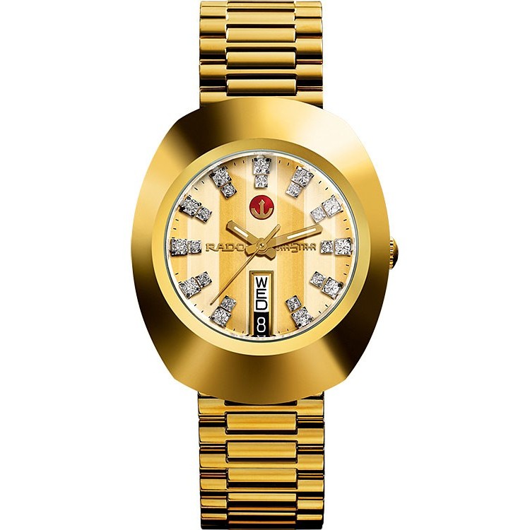 นาฬิกาข้อมือผู้ชาย Rado Diastar Automatic พลอยคู่ 22 เม็ด รุ่น R12413803
