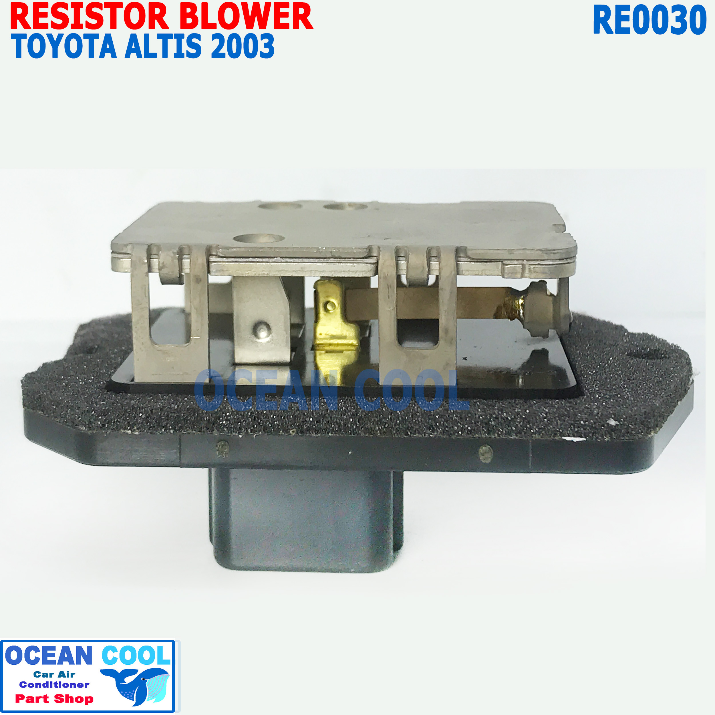 รีซิสแตนท์ โตโยต้า อัลติส 2003 โฉมหน้าหมู RE0030 Denso แท้ 246810-27334D Resistor Blower Toyota ALTIS รีซิสเตอร์ ทดสปีดพัดลม รีซิสแต๊นซ์