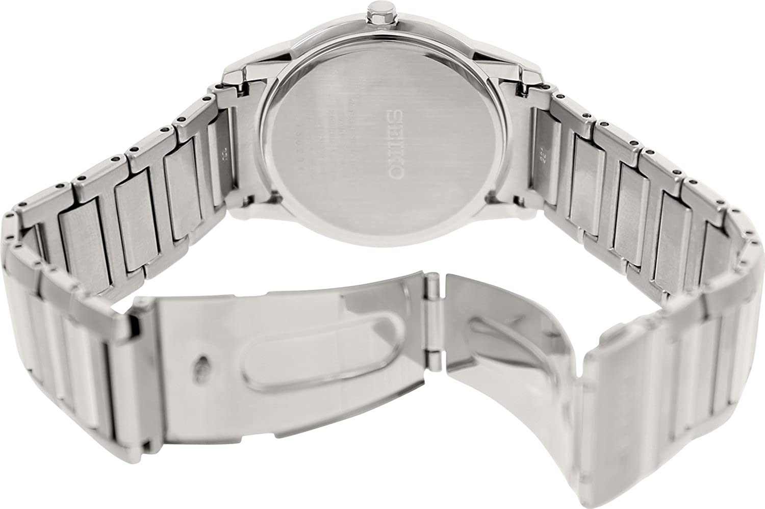 Seiko นาฬิกาข้อมือ รุ่น SKP377 - สีเงิน/ขาว