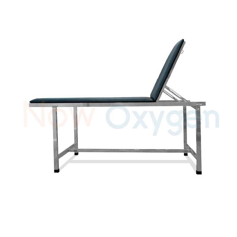 เตียงตรวจโรคและบันไดขึ้นเตียง ปรับระดับพนักพิงได้ สแตนเลสหนาทนทานกันสนิม รับประกัน 1 ปี