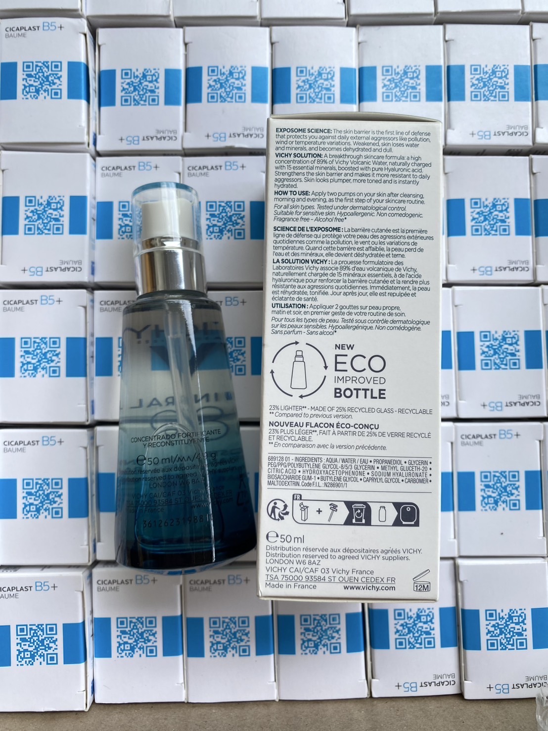 Vichy Mineral 89 ขนาด 50 ml. พรีเซรั่มน้ำแร่ธรรมชาติเข้มข้น (1กล่อง)