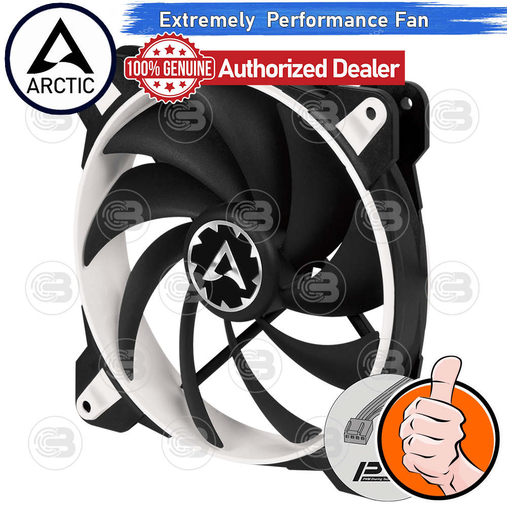 [CoolBlasterThai] ARCTIC BioniX F140 White Gaming Fan with PWM PST (size 140 mm.) PC Fan Case ประกัน 6 ปี