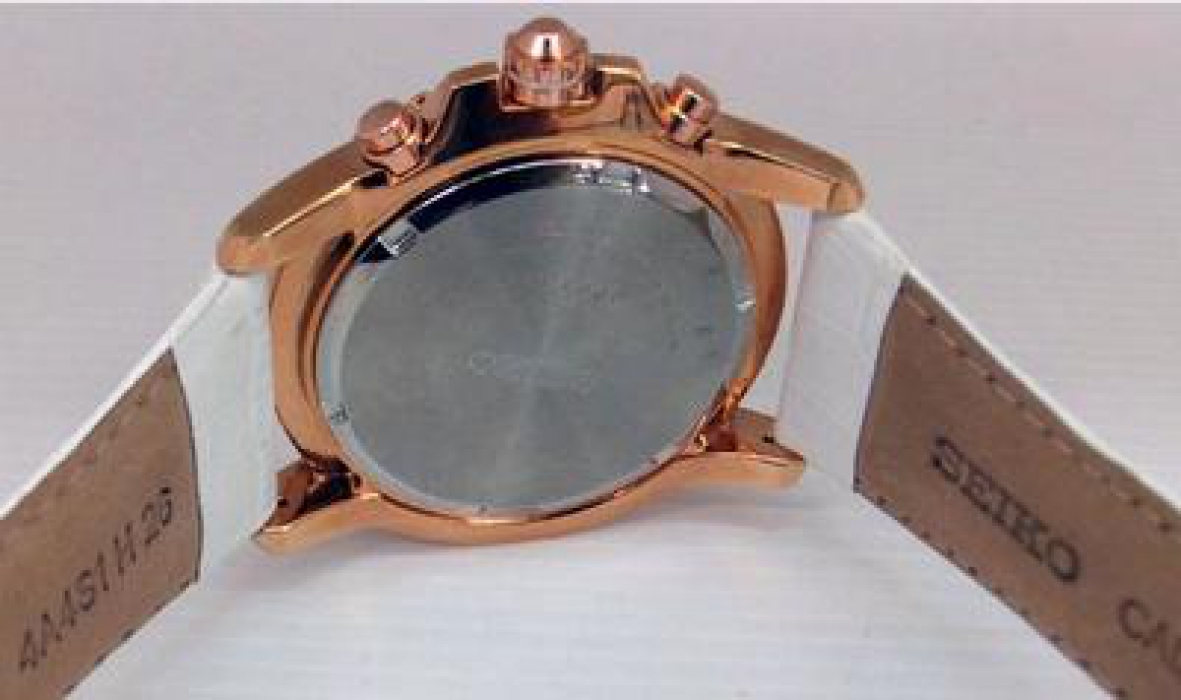 SEIKO นาฬิกาข้อมือ The Lord Alarm Chronograph Men's Watch รุ่น SNAE12P1 (สีขาว)