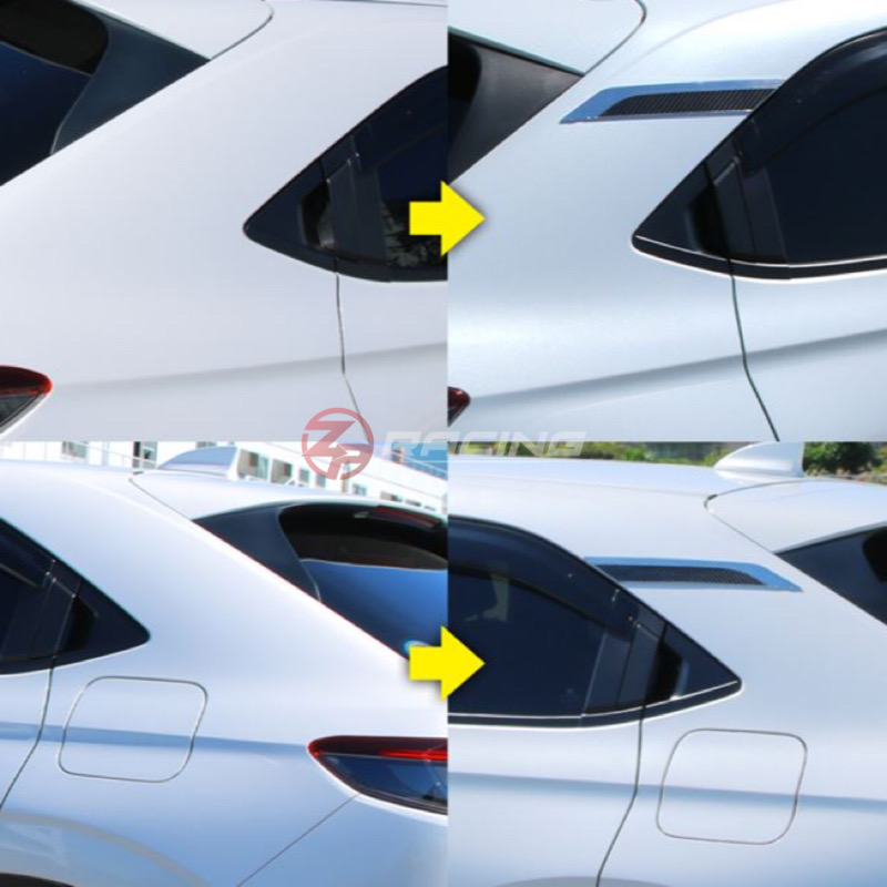 คิ้วตกแต่งเสาท้าย เสา C Honda HR-V e:HEV (RV) โครเมียม-คาร์บอน