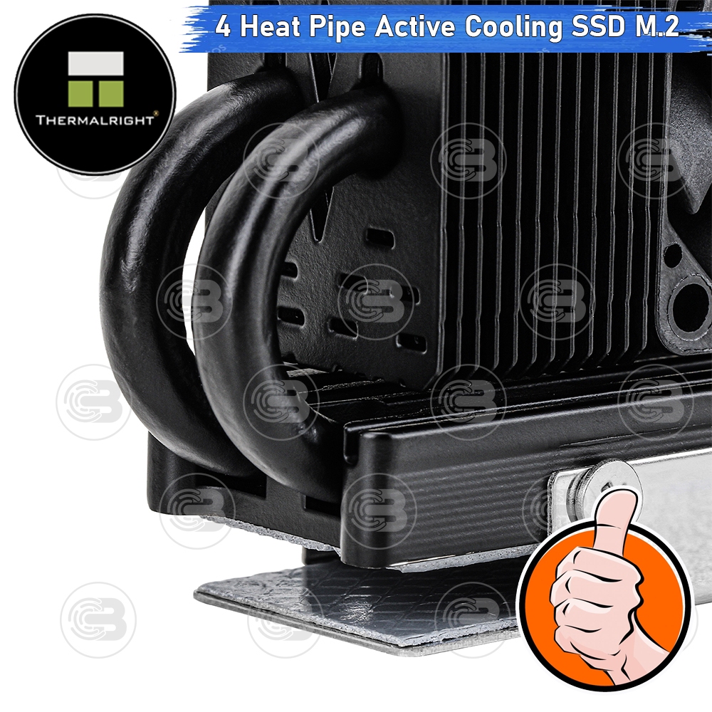 [CoolBlasterThai] Thermalright HR-10 2280 PRO BLACK SSD M.2 COOLING KIT With Heatpipe