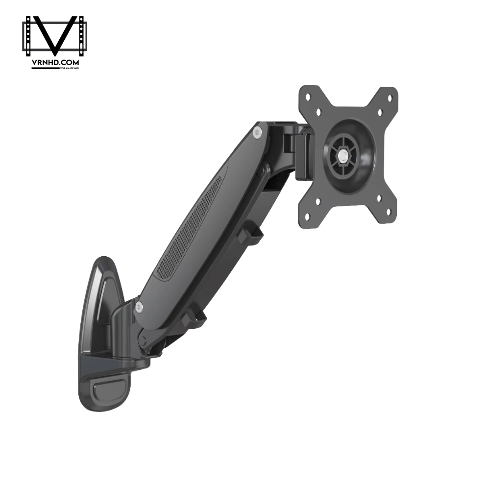 EGN-02-SET01-B(สีดำ) All Motion ขาแขวนจอคอม 17"-32" แบบติดผนัง Gas-Spring Monitor Arm,VESA 75x75mm./100x100mm.,weight capacity 15 Kg.