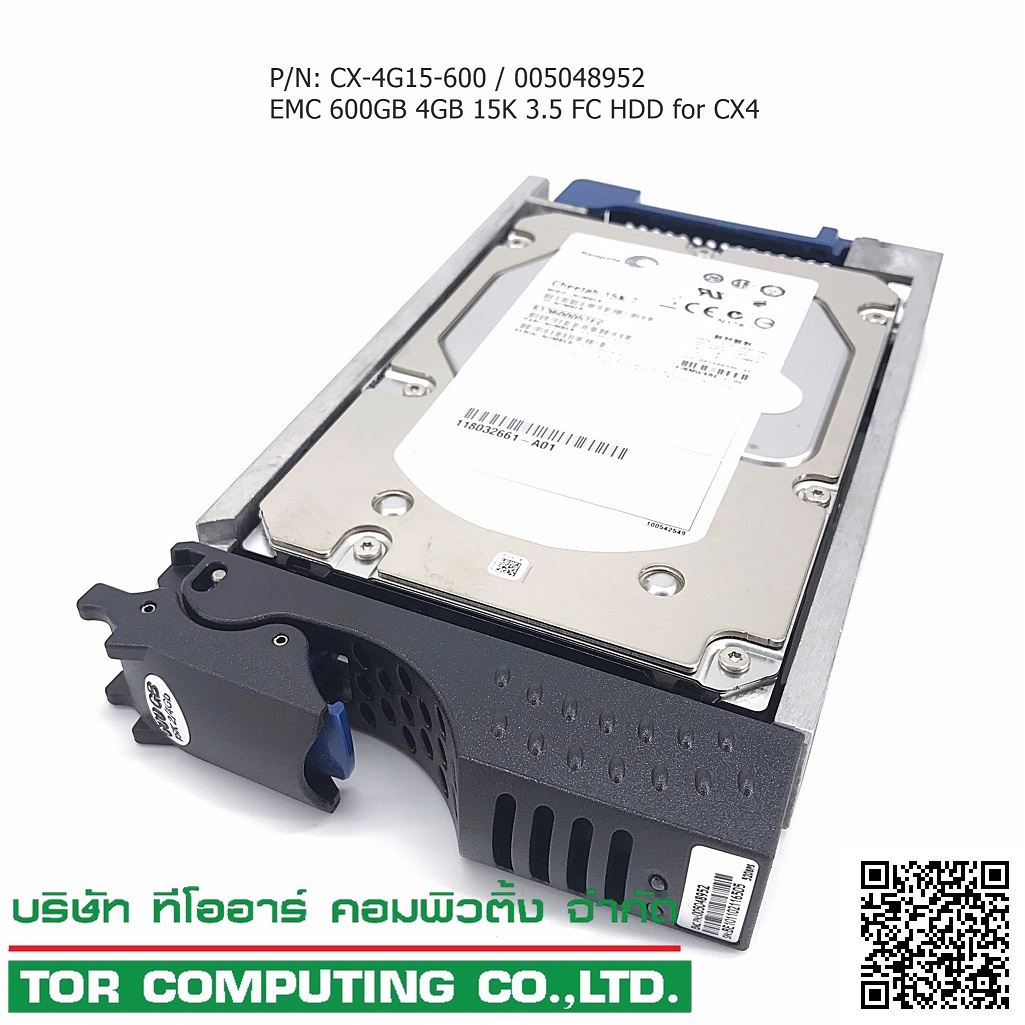 [ขาย จำหน่าย ราคา] EMC CX-4G15-600 / 005048952 600GB 15K 4GB 3.5IN FC HDD 005048952 for EMC CX4
