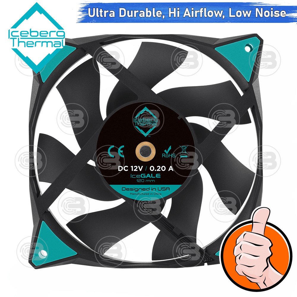 [CoolBlasterThai] Iceberg Thermal IceGALE 120 Black Fan Case (size 120 mm.) ประกัน 6 ปี