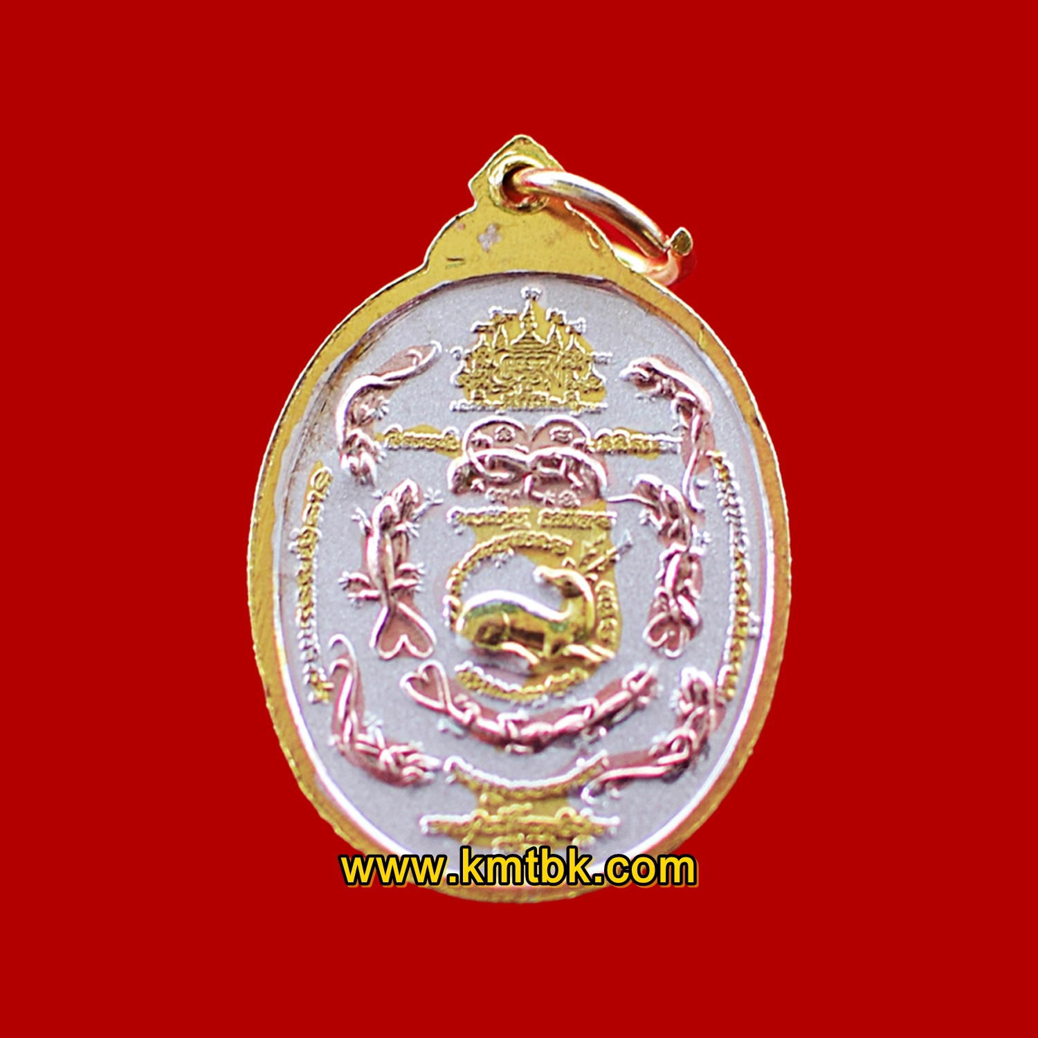 เหรียญบูชาครู หลวงพ่อเปิ่น วัดบางพระ เนื้อโลหะ 3กษัตริย์ ขนาดห้อยคอ ปี2558 ของแท้จากวัด
