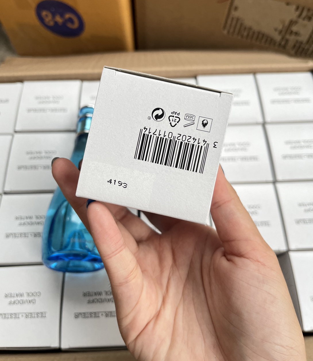 Davidoff Cool Water for Women EDT 100ml. กล่องเทสเตอร์ ของแท้ 100%