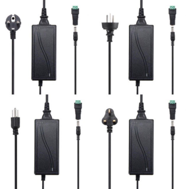 AC110-240V ถึง D Dee Cs 12V 5A หม้อแปลงอะแดปเตอร์แปลงไฟ 60W สำหรับ LED Strip Light - UK Plug