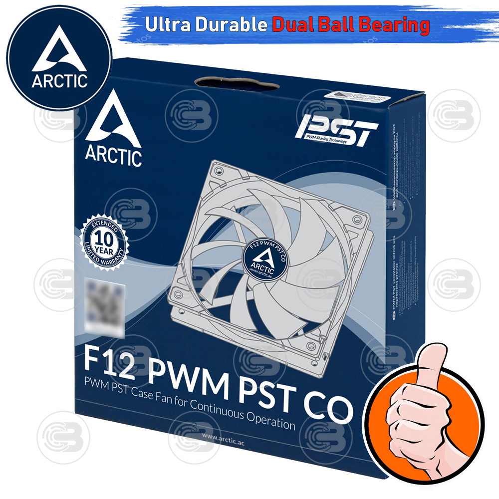 [CoolBlasterThai] ARCTIC F12 PWM PST CO (size 120 mm.) PC Fan Case ประกัน 10 ปี