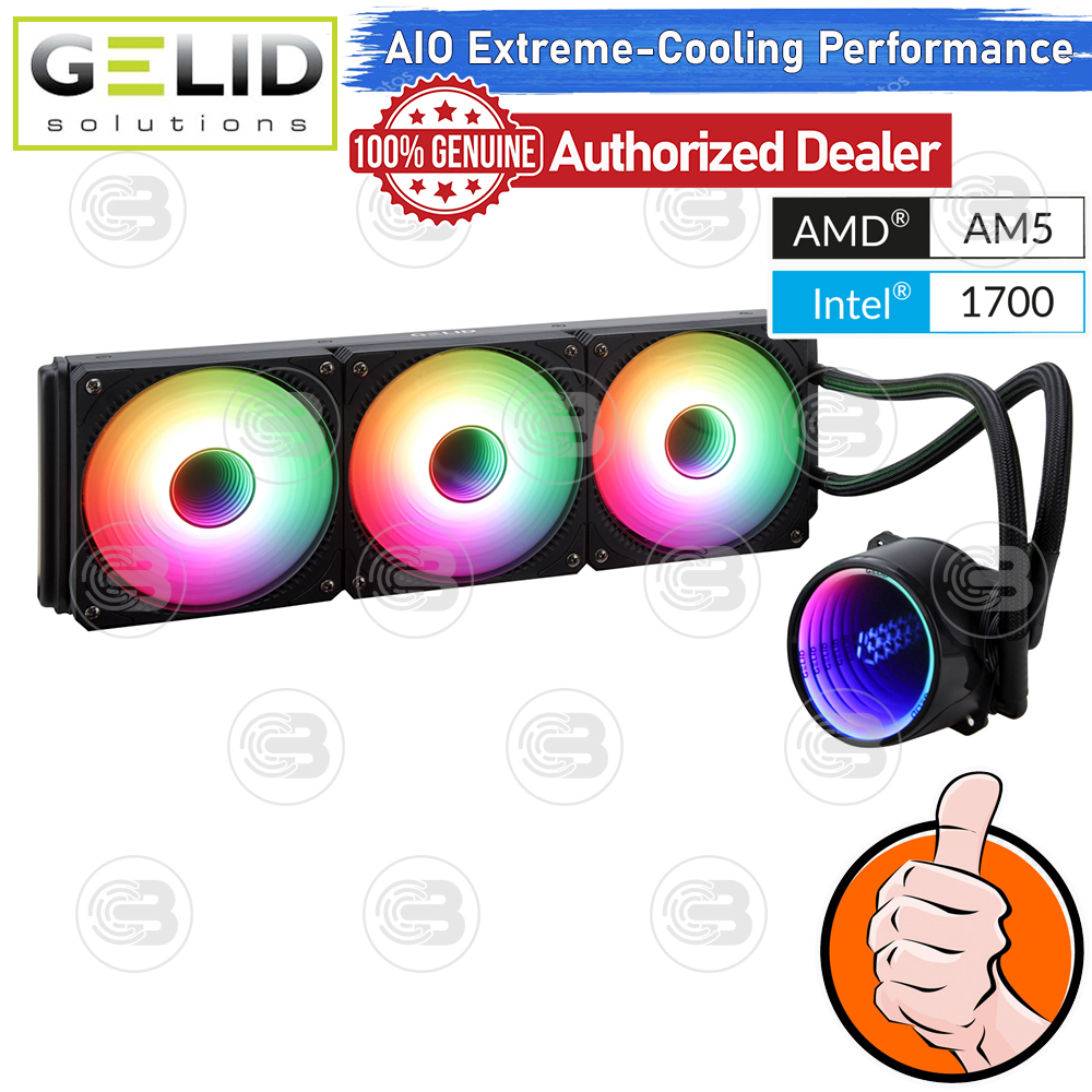 [CoolBlasterThai] GELID LIQUID 360 High Performance Liquid Cooling ประกัน 5 ปี (CC-AIO-360-A)