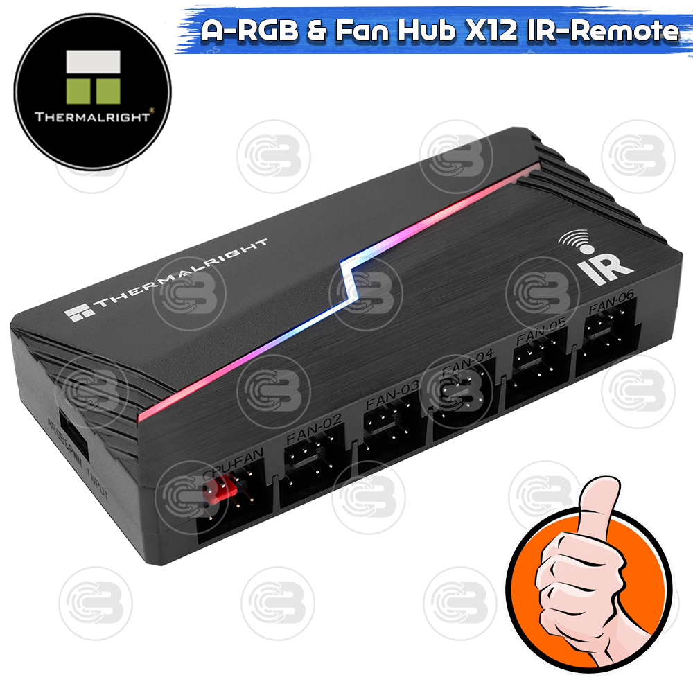 [CoolBlasterThai] Thermalright IR Remote PWM FAN and A-RGB HUB 12 Ports