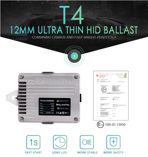 ชุดไฟหน้า HID รุ่น T4 5500K CX-3