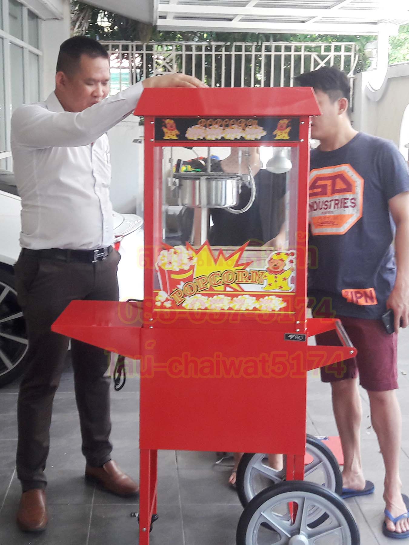 รถตู้ป๊อปคอร์นไฟฟ้า8ออน