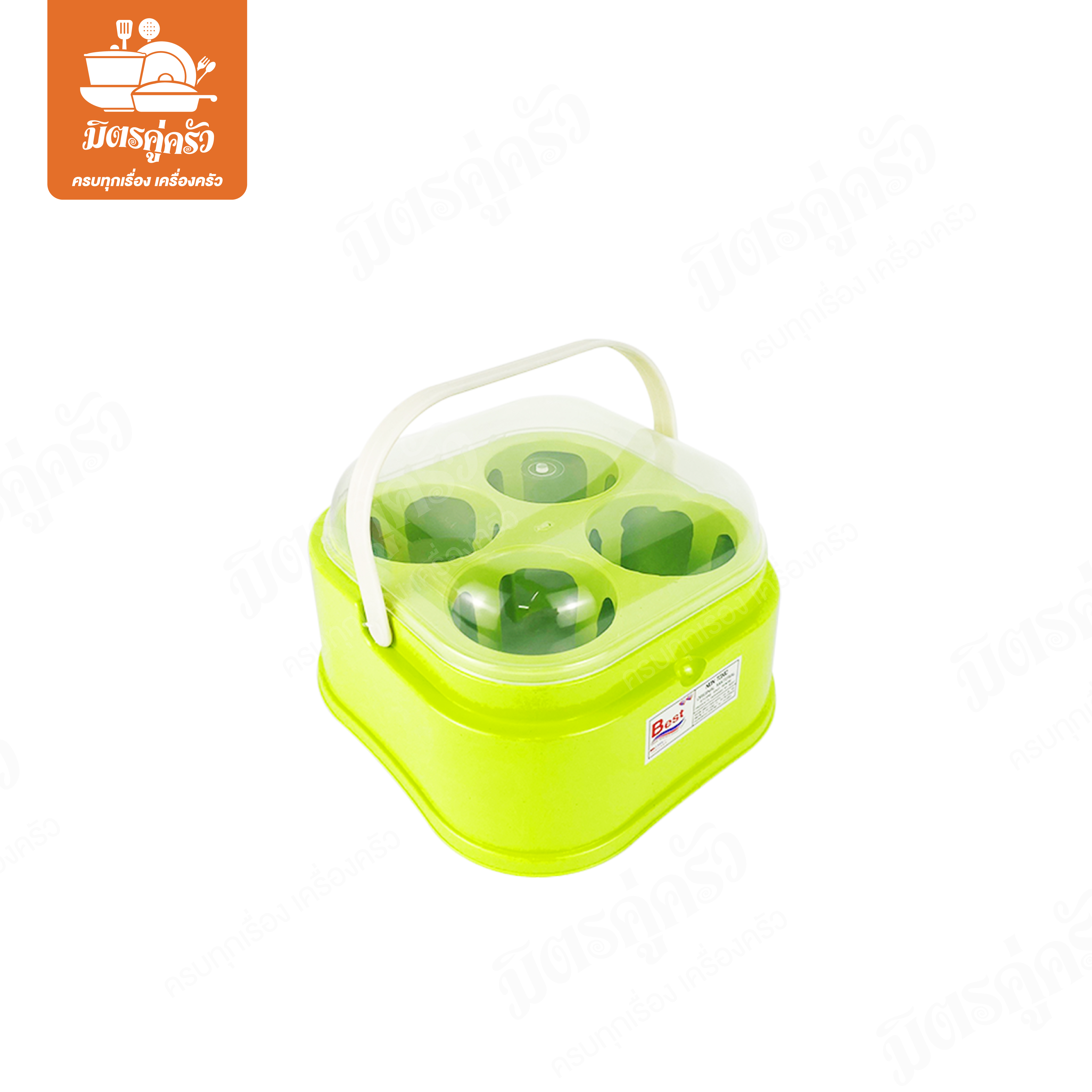 ชุดเครื่องปรุง ที่ใส่เครื่องปรุง 4 ช่อง (พวงพริกอนามัย) No.17016