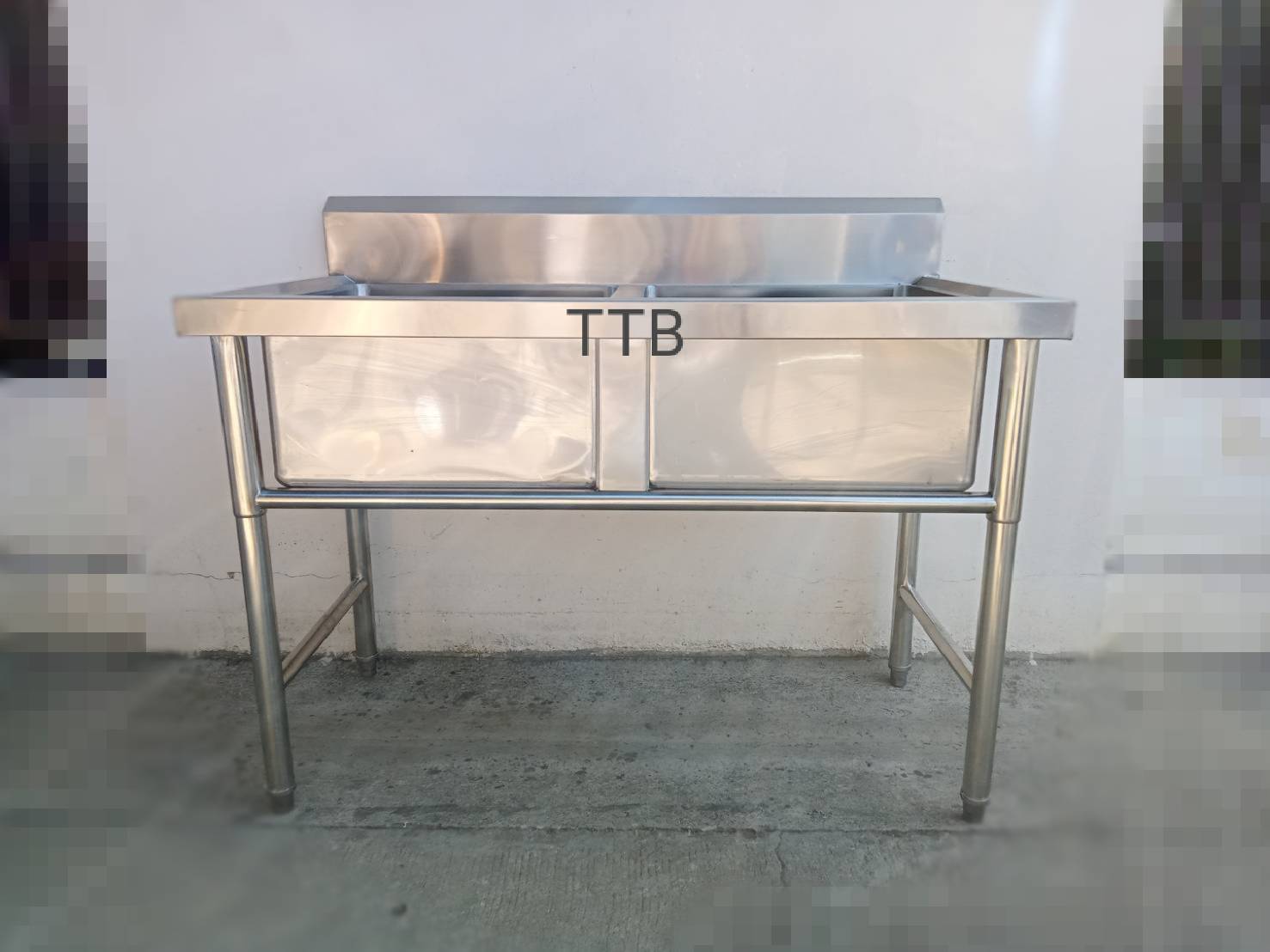 ซิงค์ล้างจานสแตนเลส 2 หลุมลึกพิเศษ รุ่น： SWSC-1268H