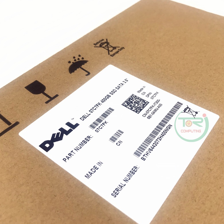 NEW, Dell 07C7FK [TorCompTH Thailand - ขาย จำหน่าย ราคา] Dell 400GB SSD SATA 6Gb 2.5" DC S3710 Series w/tray 3.5" for R620 R630