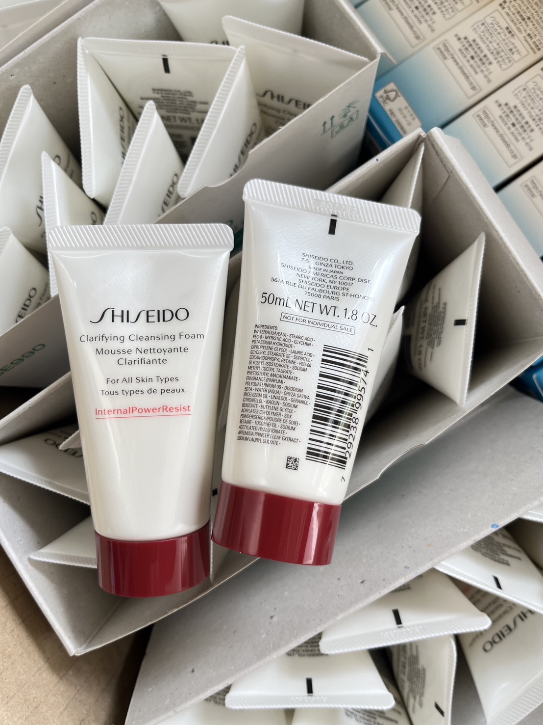 Shiseido Clarifying Cleansing Foam 50ml (ขนาดพกพา) โฟมล้างหน้า (1หลอด)