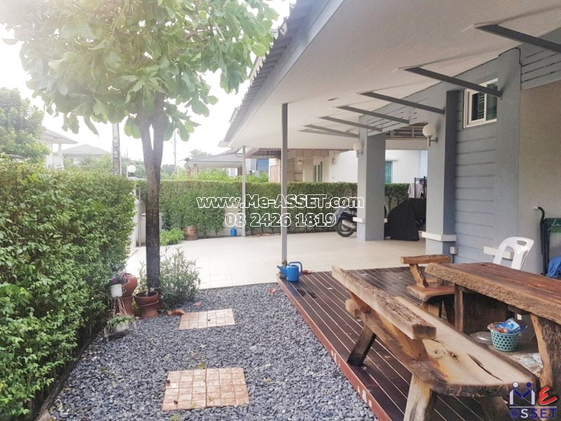 ขายบ้านเดี่ยว ย่าน บ้านกล้วย ไทรน้อย ลาดปลาดุก พิมลราช บางบัวทอง : คุณาภัทร 5 : 2 ชั้น 52.6 ตารางวา