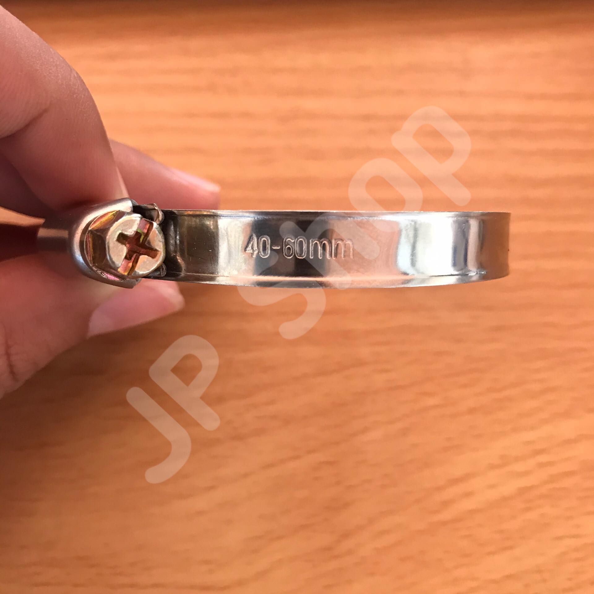 เข็มขัดรัดท่อสแตนเลส ปลอกรัดสแตนเลส 40-60 มม. #4060