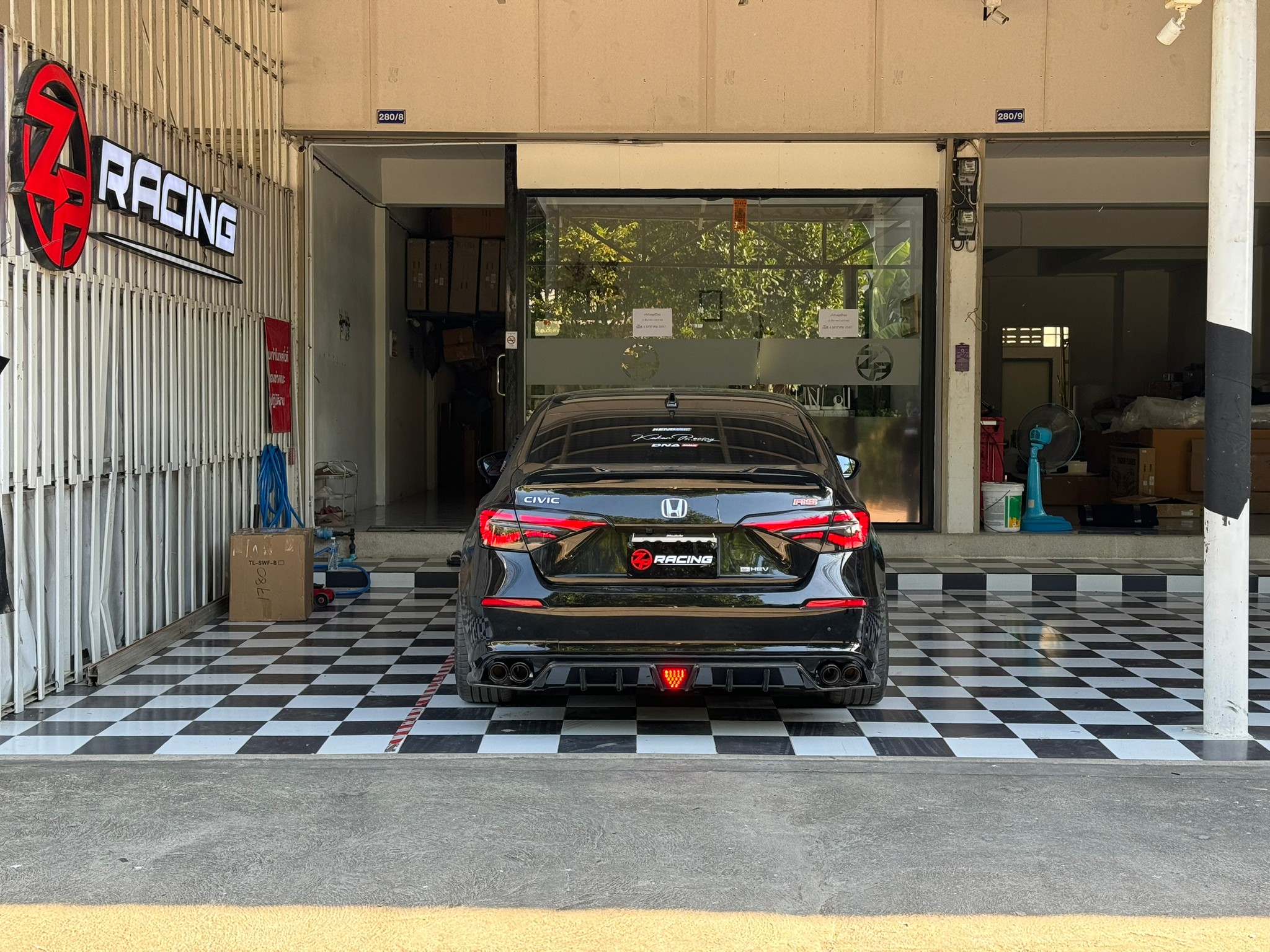 ชุดลิ้นหลัง ดิฟฟิวเซอร์ท่อคู่ Civic FE e:HEV/TURBO รุ่น FE180