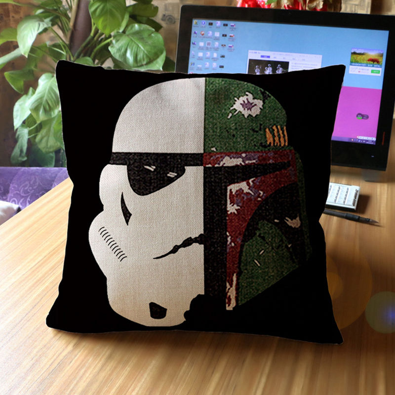 หมอน 18 นิ้ว Stormtrooper ครึ่ง Boba Fett - Star Wars Pillow
