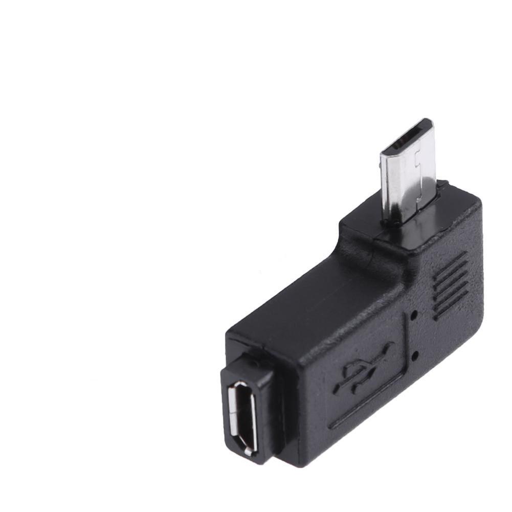 90 Degree Micro USB Female to Micro USB Male Adapter