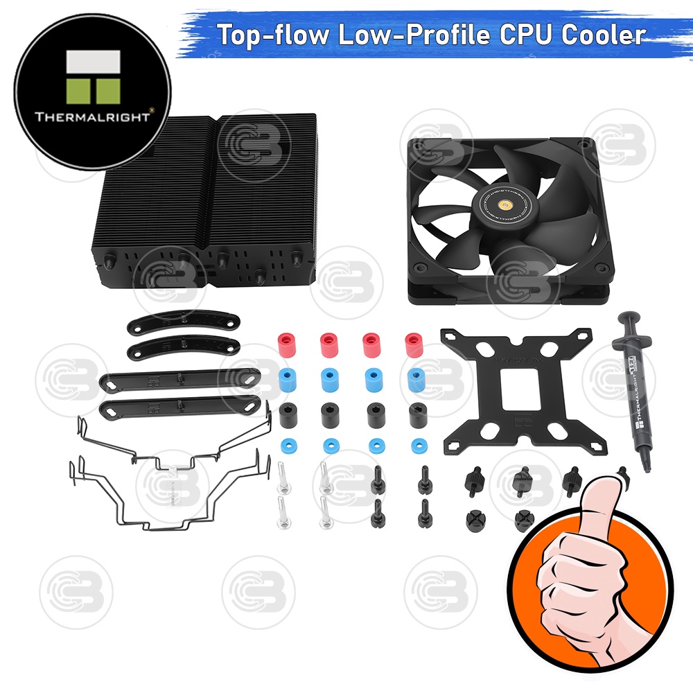 [CoolBlasterThai] Thermalright SI-100 Black Low-Profile CPU Cooler with 6 Heatpipes ประกัน 6 ปี
