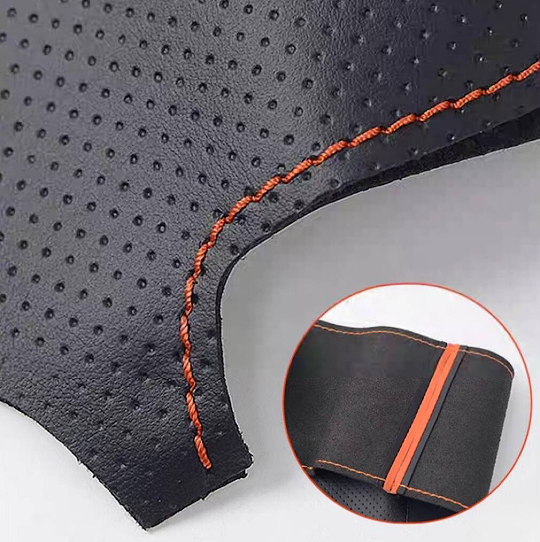 หนังหุ้มพวงมาลัยฟอร์ด Next Gen Everest แบบเข้ารูป รุ่น Raptor Style