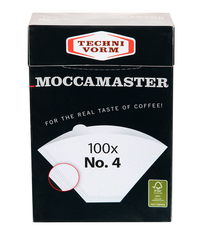 Moccamaster Filter Paper No. 4 (สีขาว)