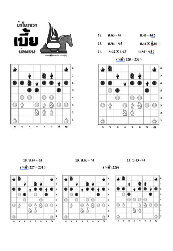 หนังสือหมากรุกไทย กลยุทธ์สุดยอดเซียน ฉบับม้าโยงขวา 3 (สุดยอดเซียนนกกระจิบ)