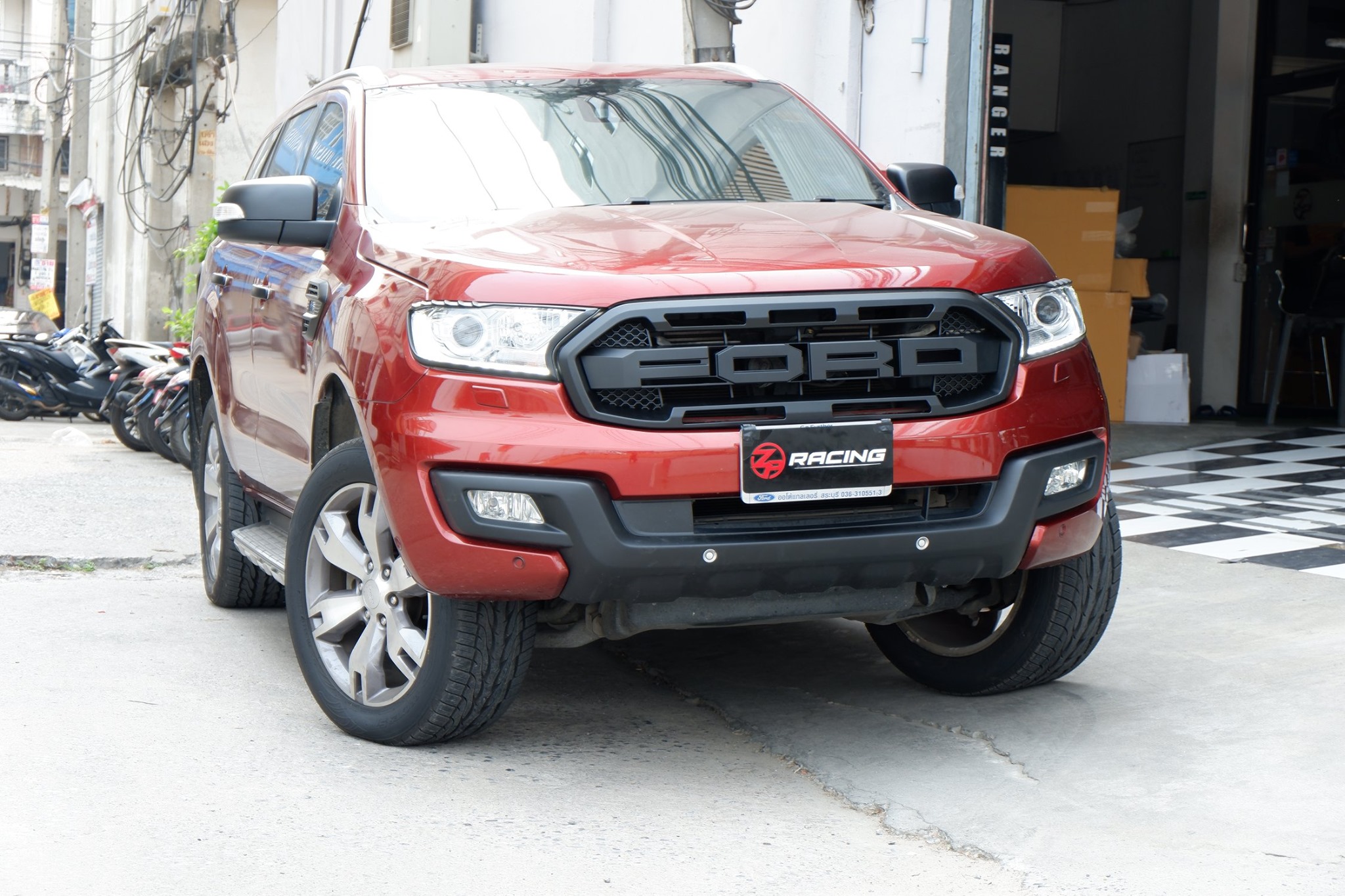 กระจังหน้าฟอร์ด Everest Raptor งาน injection สำหรับ Everest 2015-2018